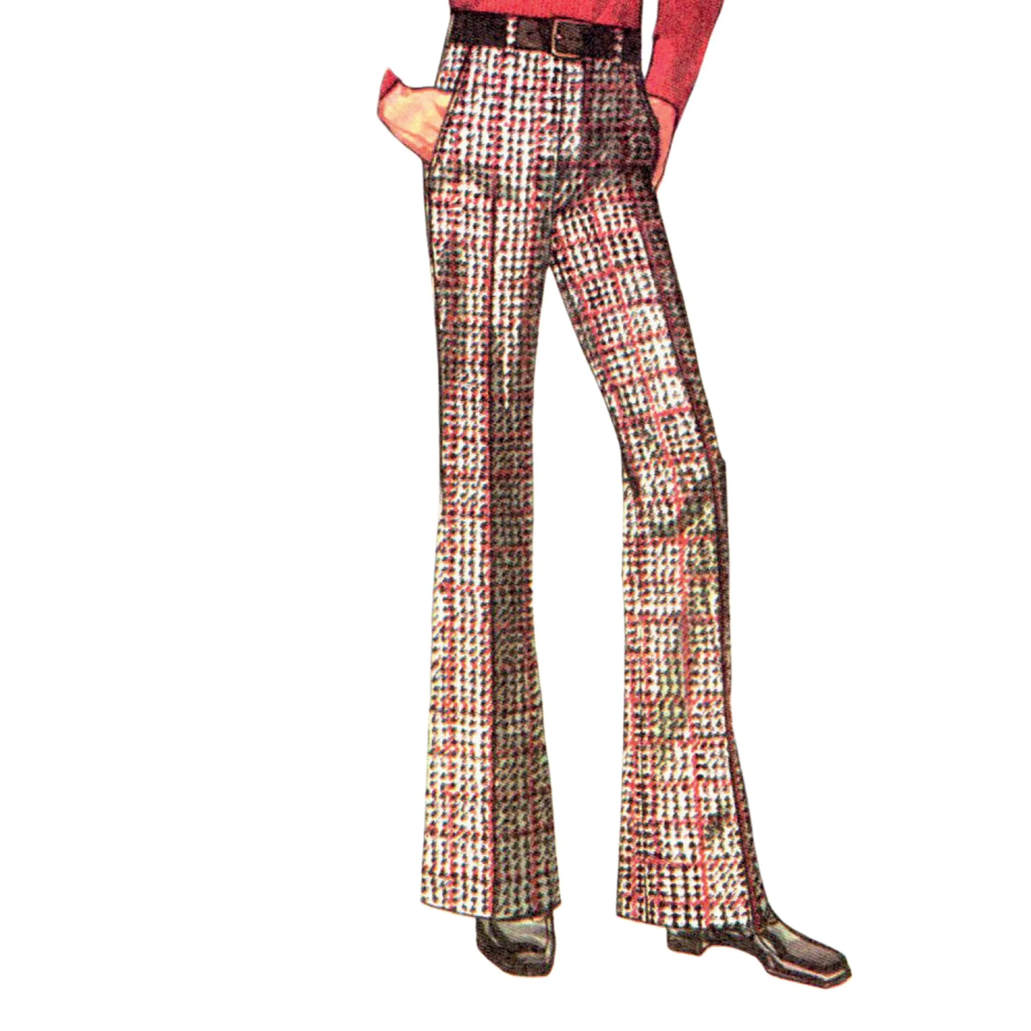 1970s Sewing Pattern, Men’s Pants in Proportioned Sizes - Waist: 34” (87cm)