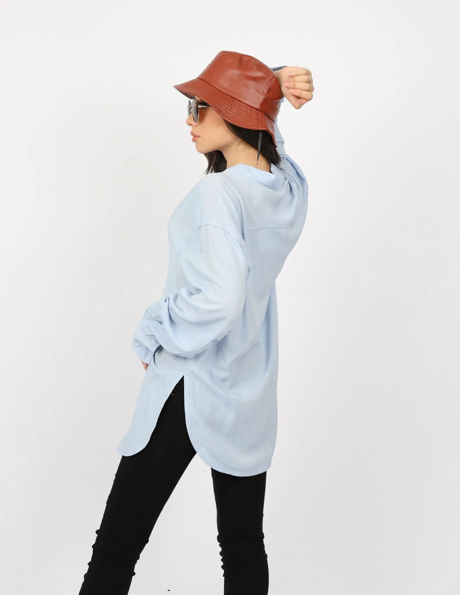 2 Tone Side Split Shirt