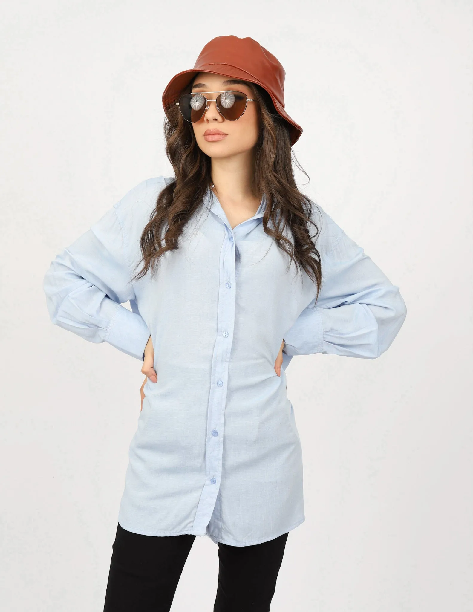 2 Tone Side Split Shirt