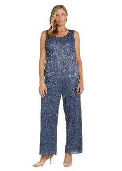 3PC Piece Pantsuit with  Chiffon Jacket Denim