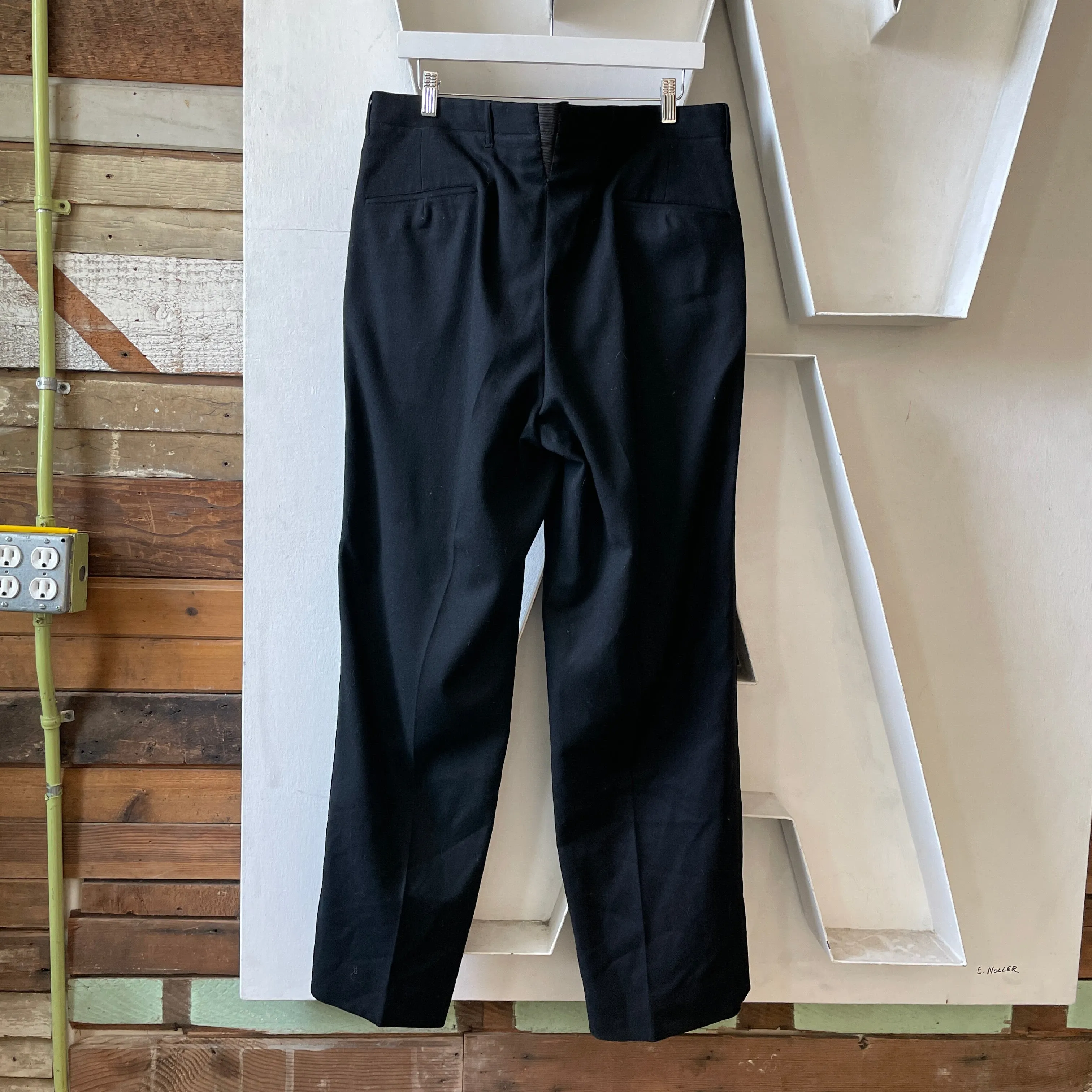 50’s Wool Uniform Trousers - 34” x 31”