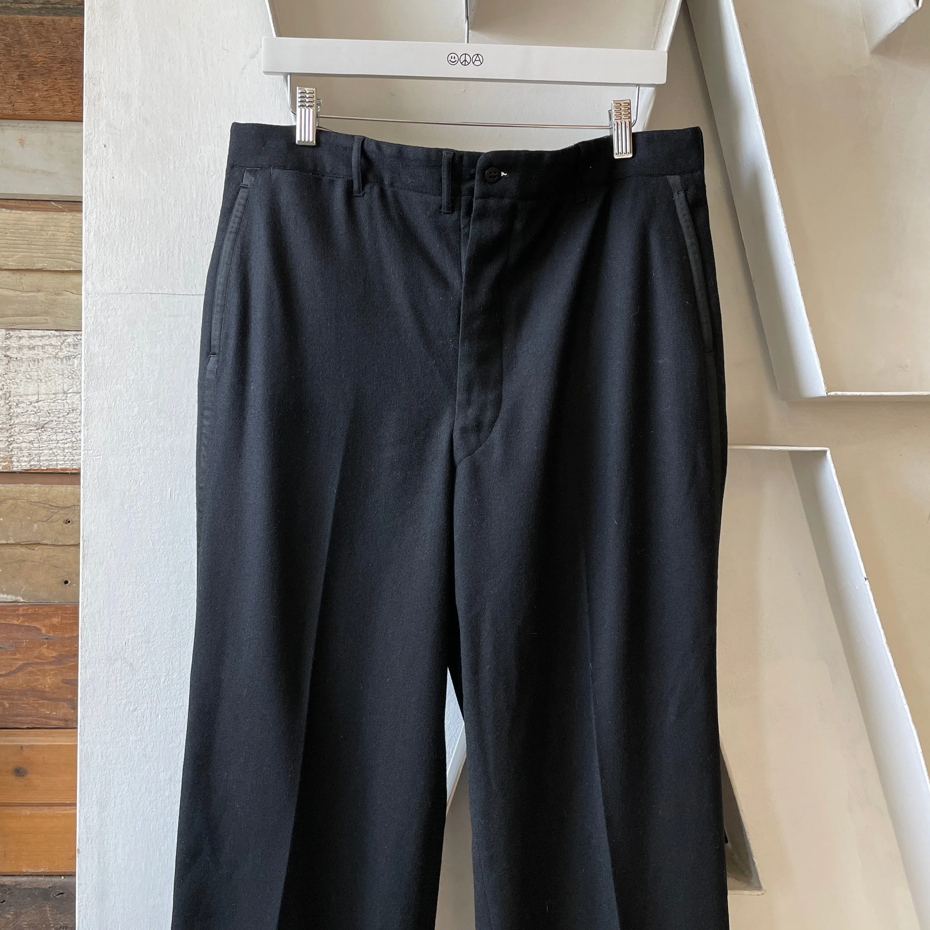 50’s Wool Uniform Trousers - 34” x 31”