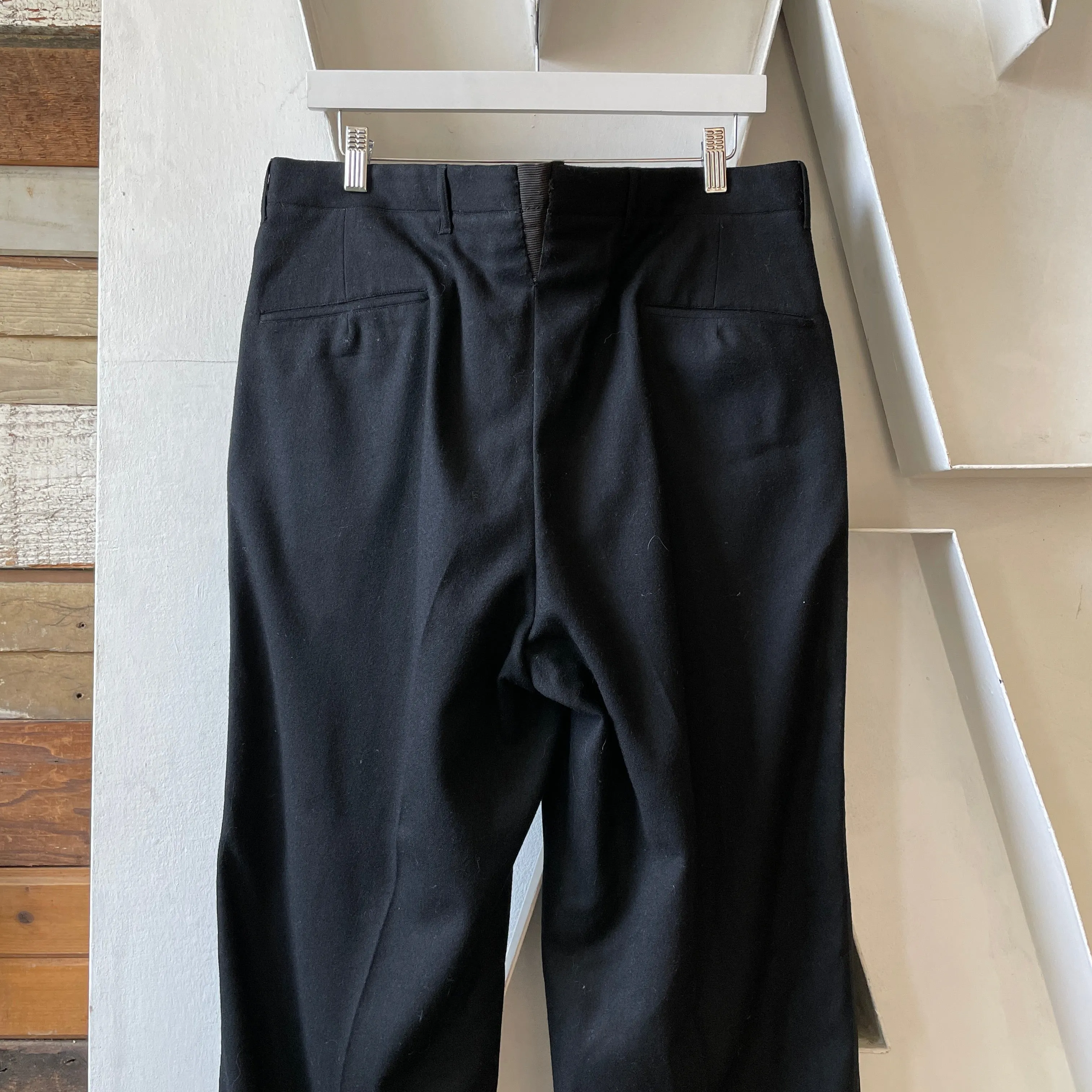 50’s Wool Uniform Trousers - 34” x 31”