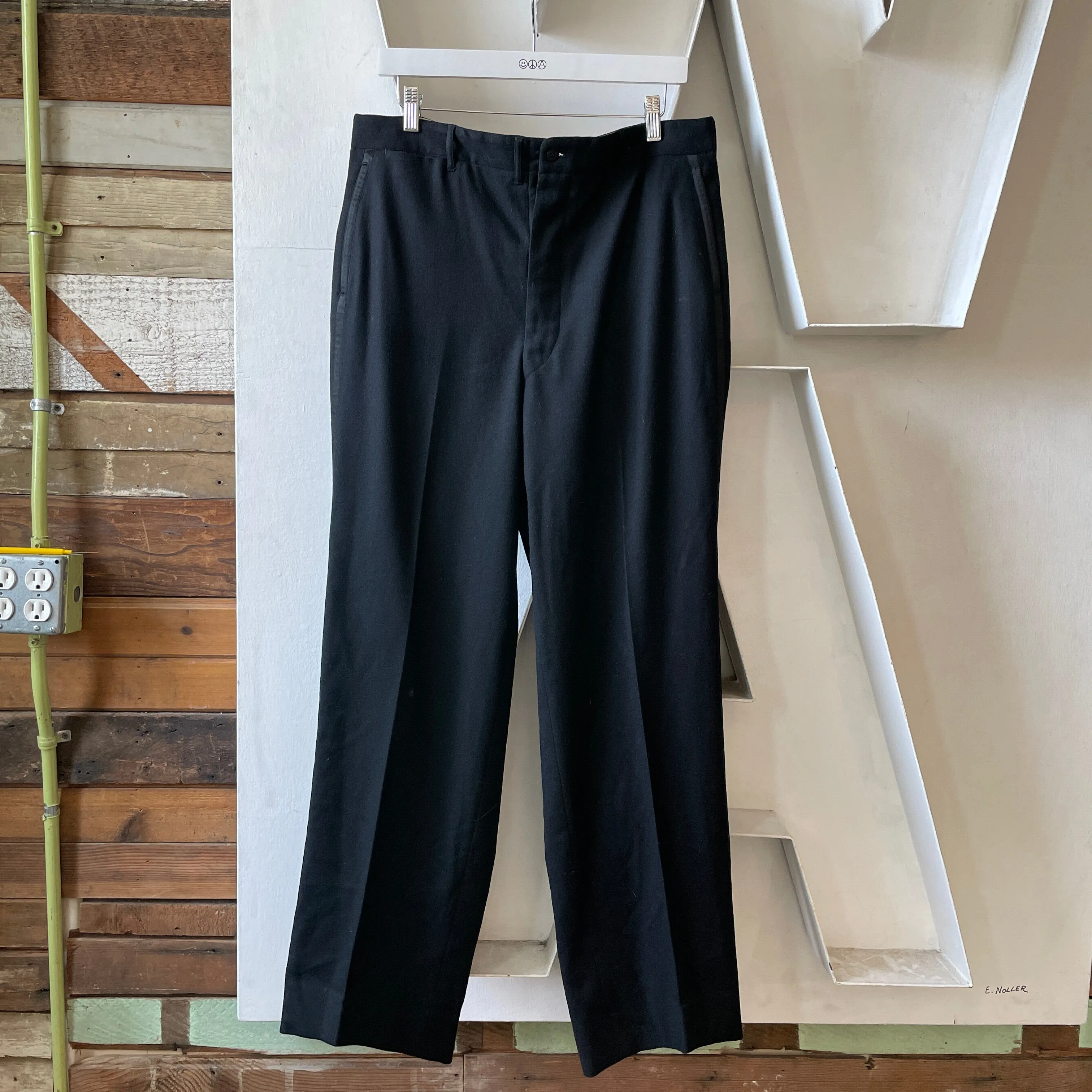 50’s Wool Uniform Trousers - 34” x 31”