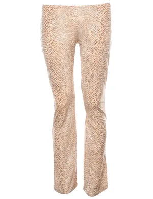 Animal Print Trousers - W26 L31