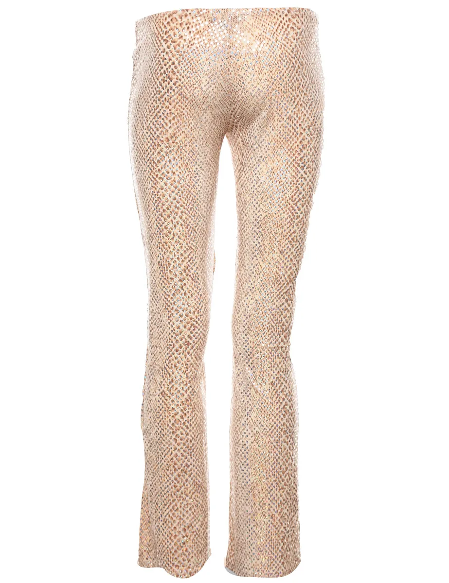 Animal Print Trousers - W26 L31