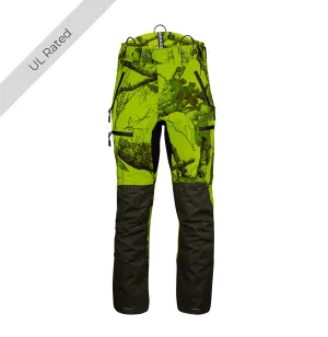 AT4060 UL - Breatheflex Pro Realtree Chainsaw Trousers Design A/Class 1 - Lime