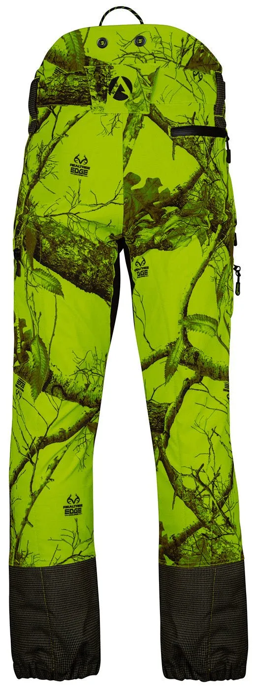 AT4060 UL - Breatheflex Pro Realtree Chainsaw Trousers Design A/Class 1 - Lime