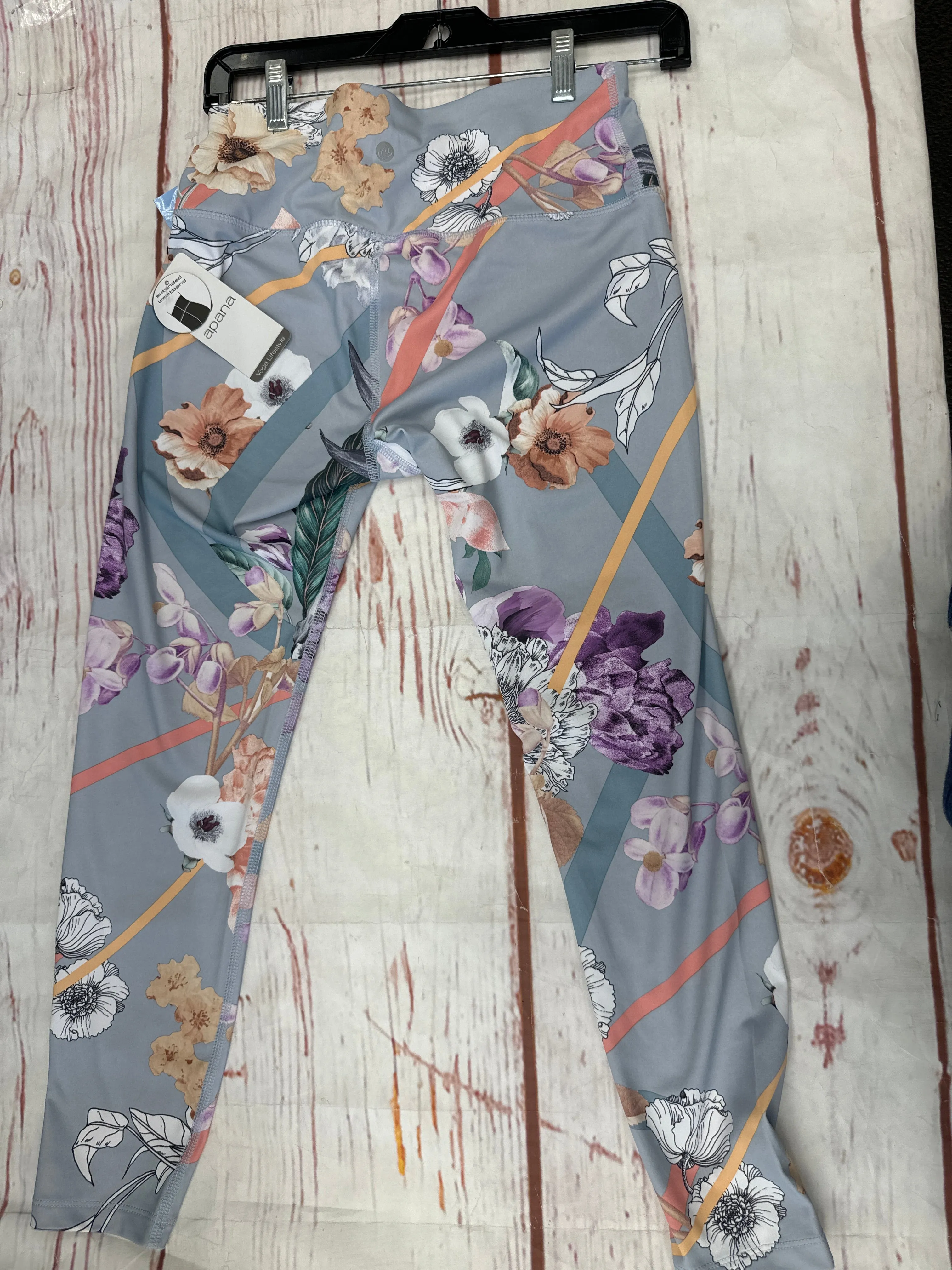 Athletic Leggings By Apana In Floral, Size: S