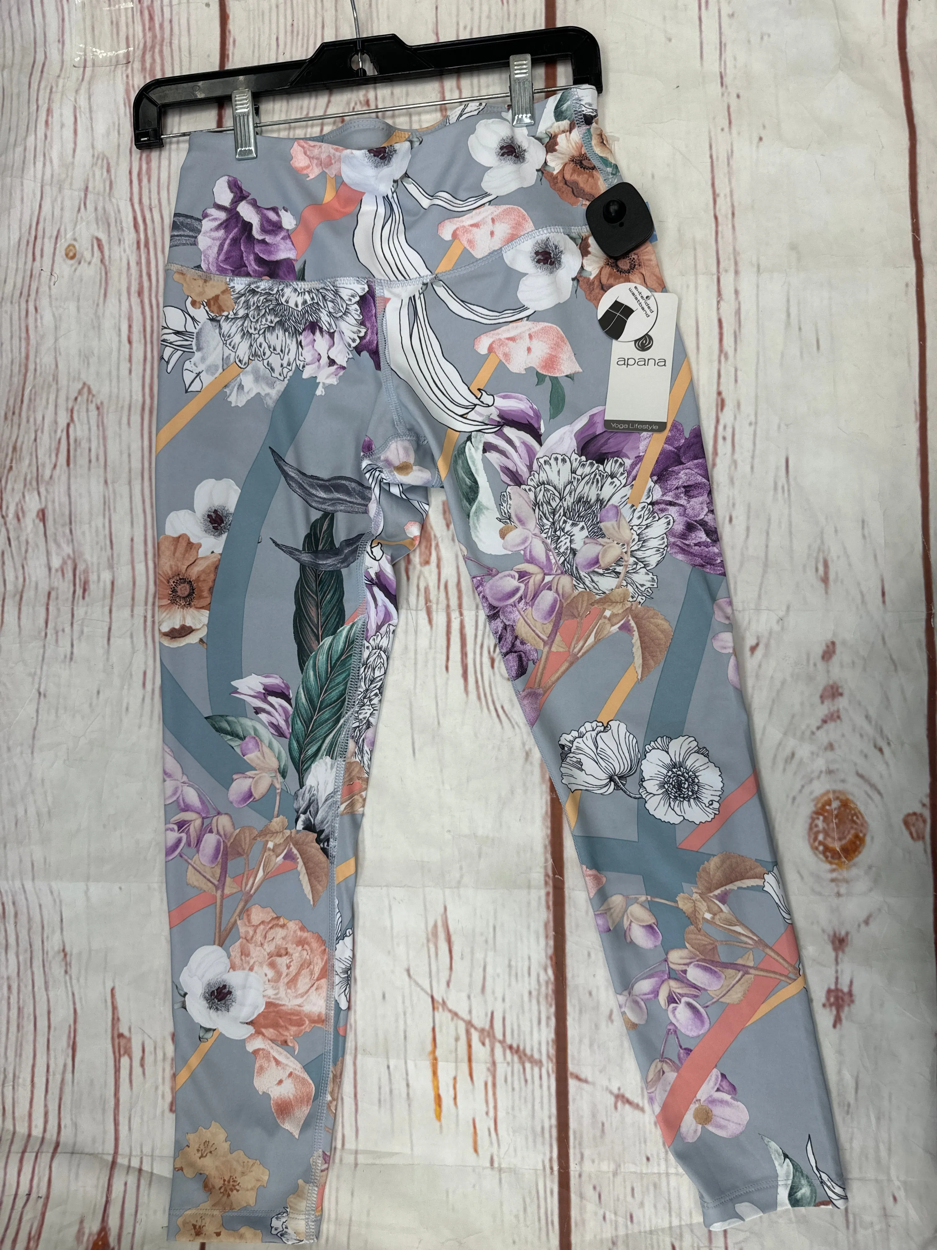 Athletic Leggings By Apana In Floral, Size: S