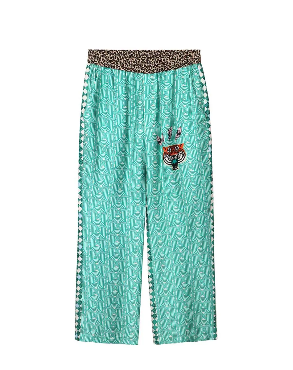 Bailey Straight Leg Graffiti Printed Pants