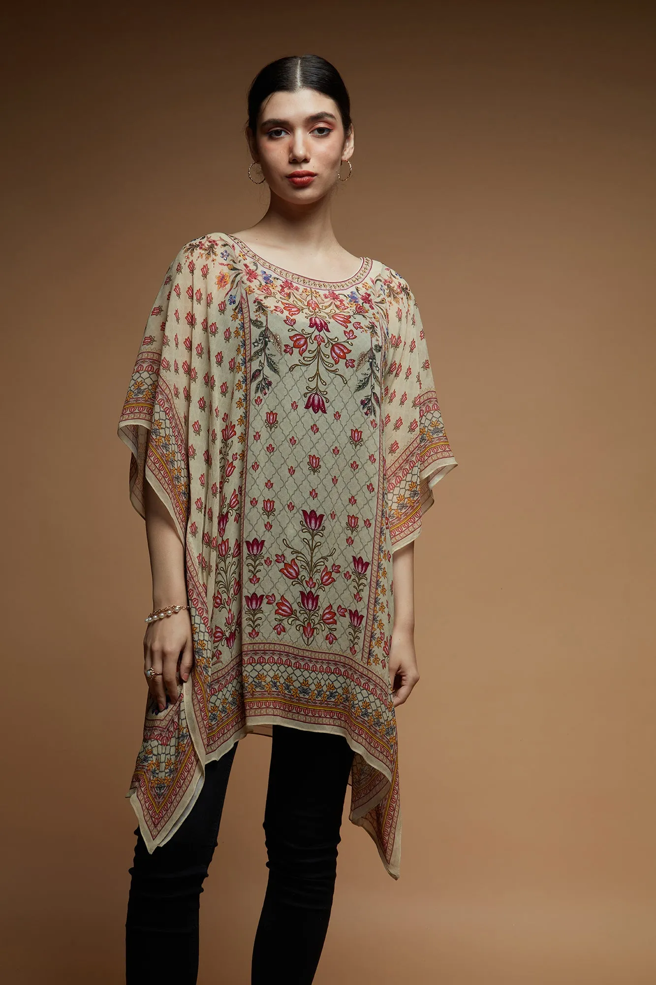 Beige Color Short Farasha