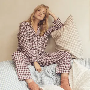 Berry Gingham Pyjama Trousers