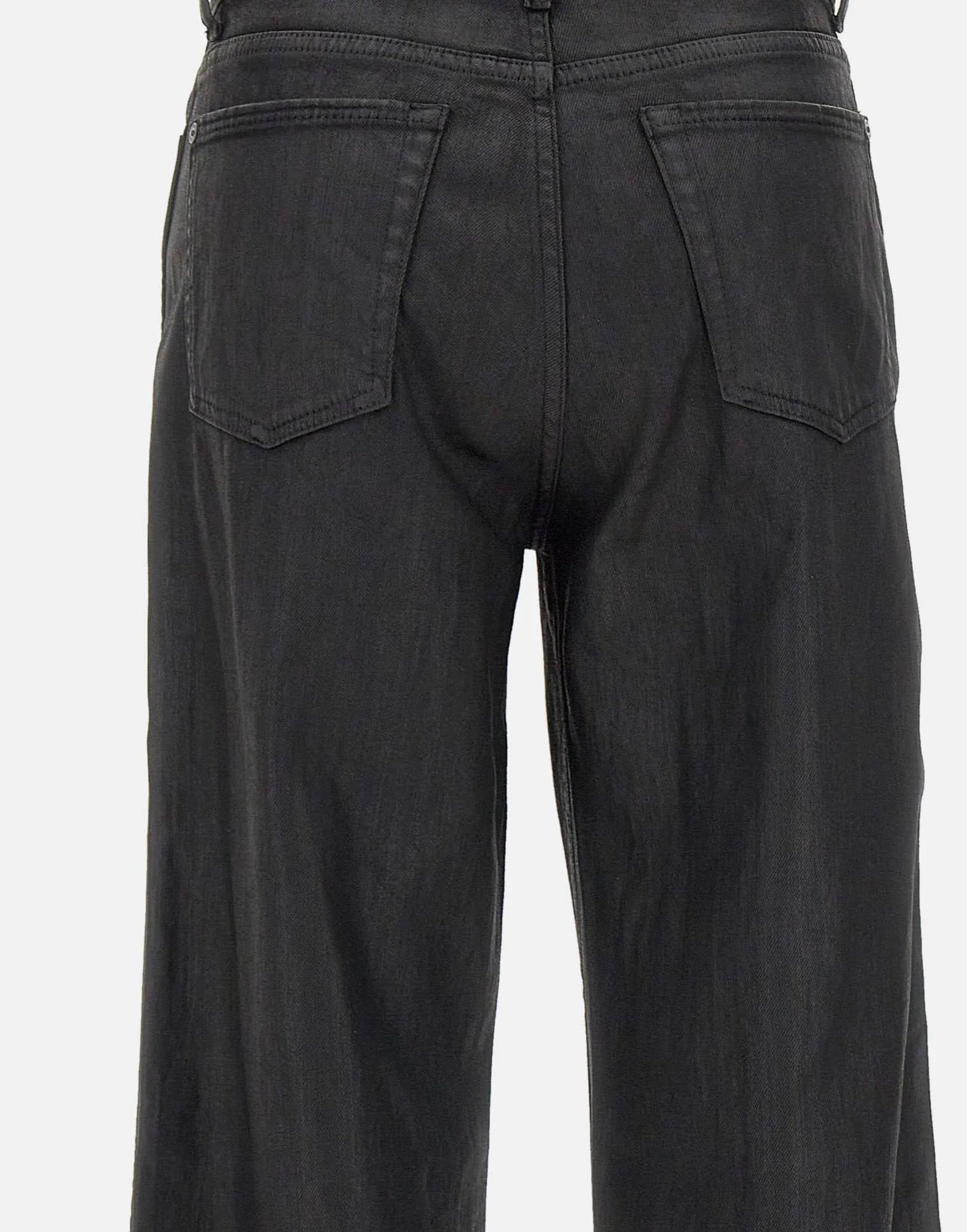 Black Lotta Coated Cotton Trousers