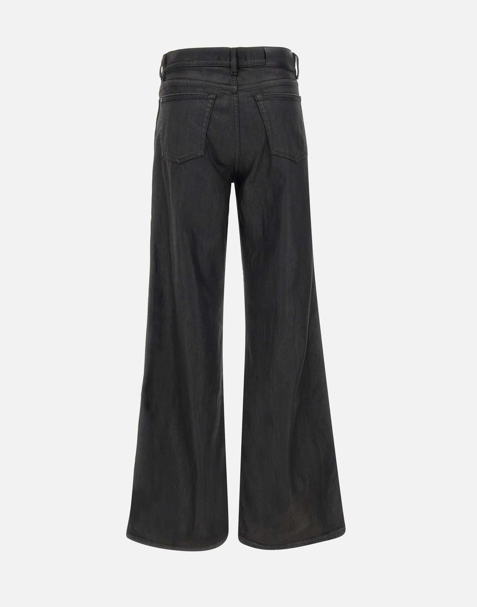 Black Lotta Coated Cotton Trousers