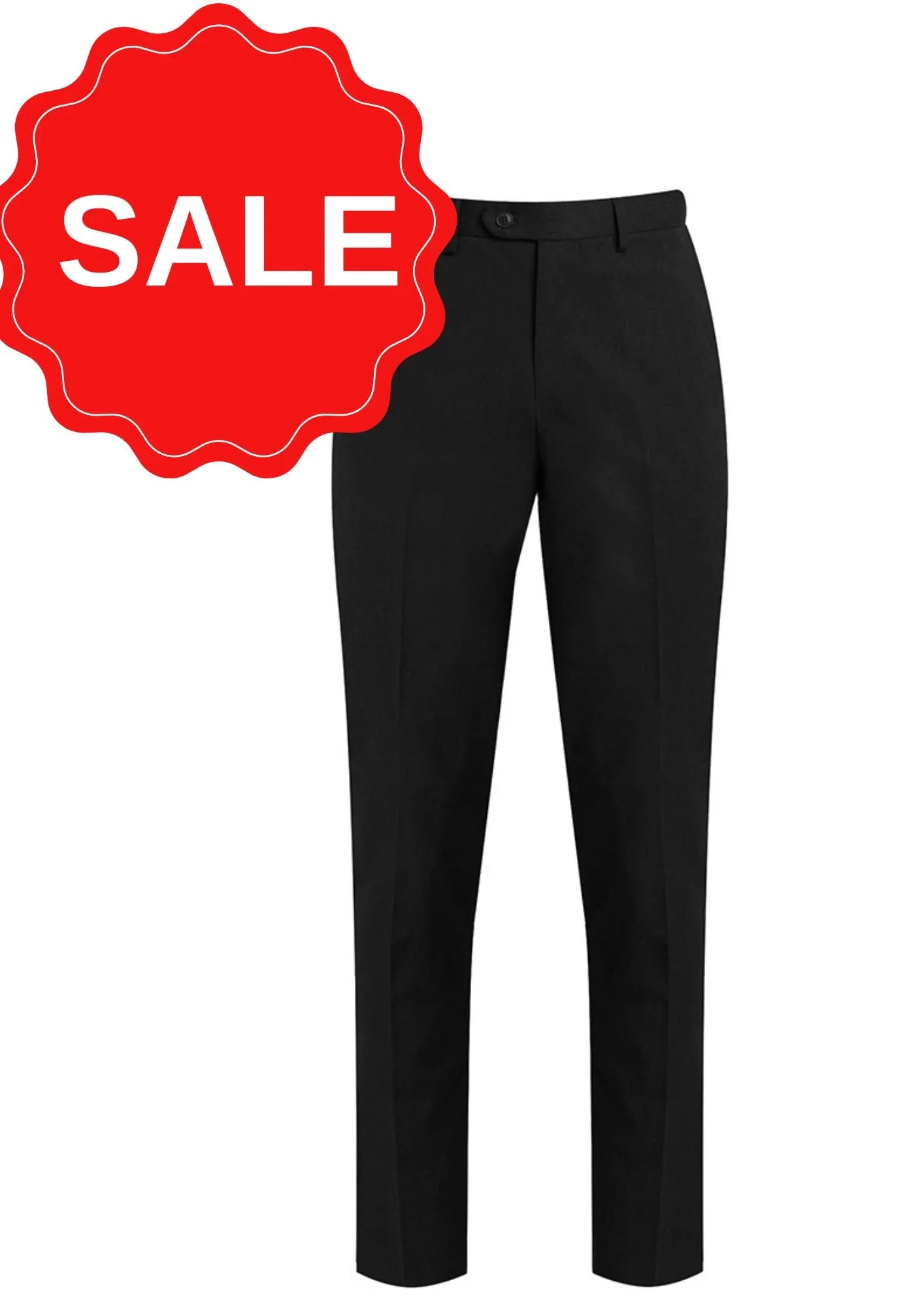 Boys Fit Senior Black Trousers