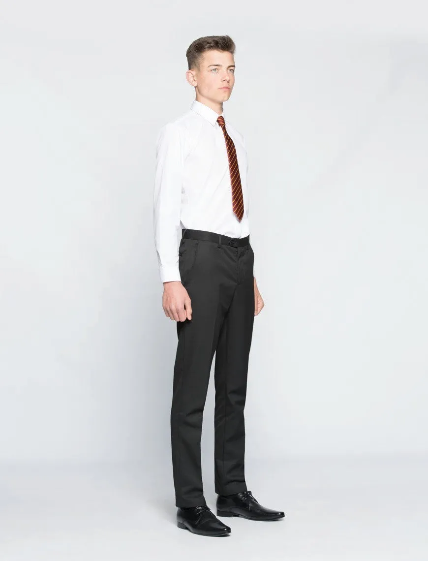 Boys Fit Senior Grey Trousers