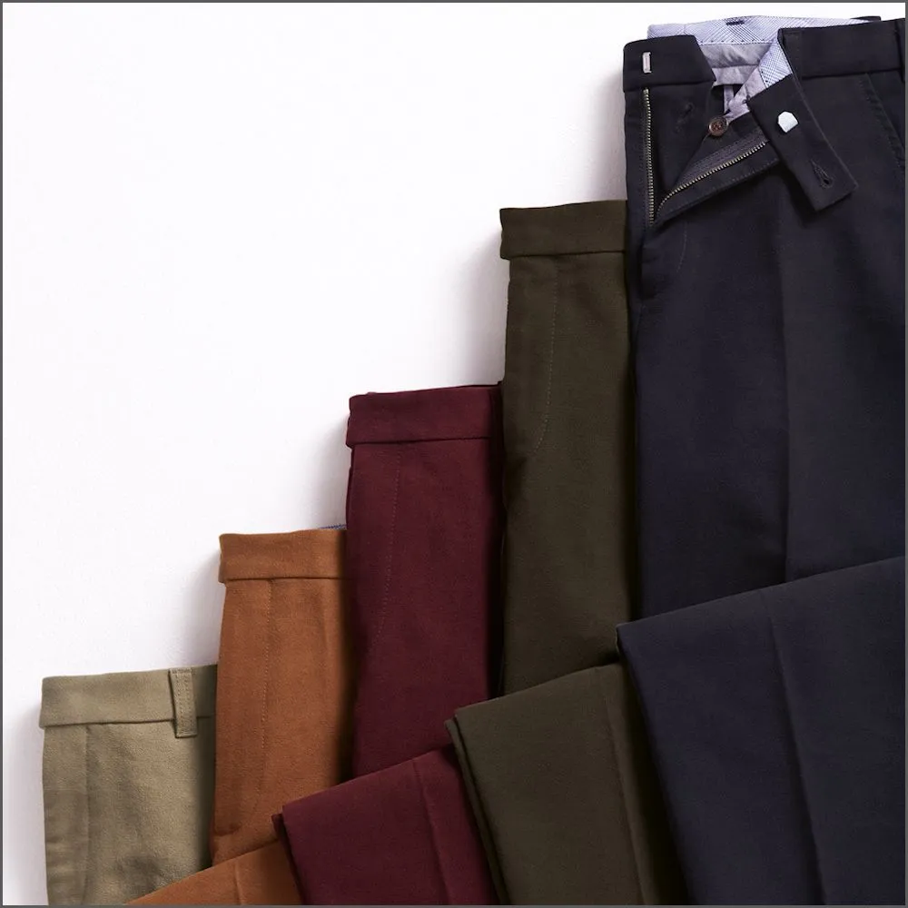 Brook Taverner Olive Kerswell Moleskin Trousers--