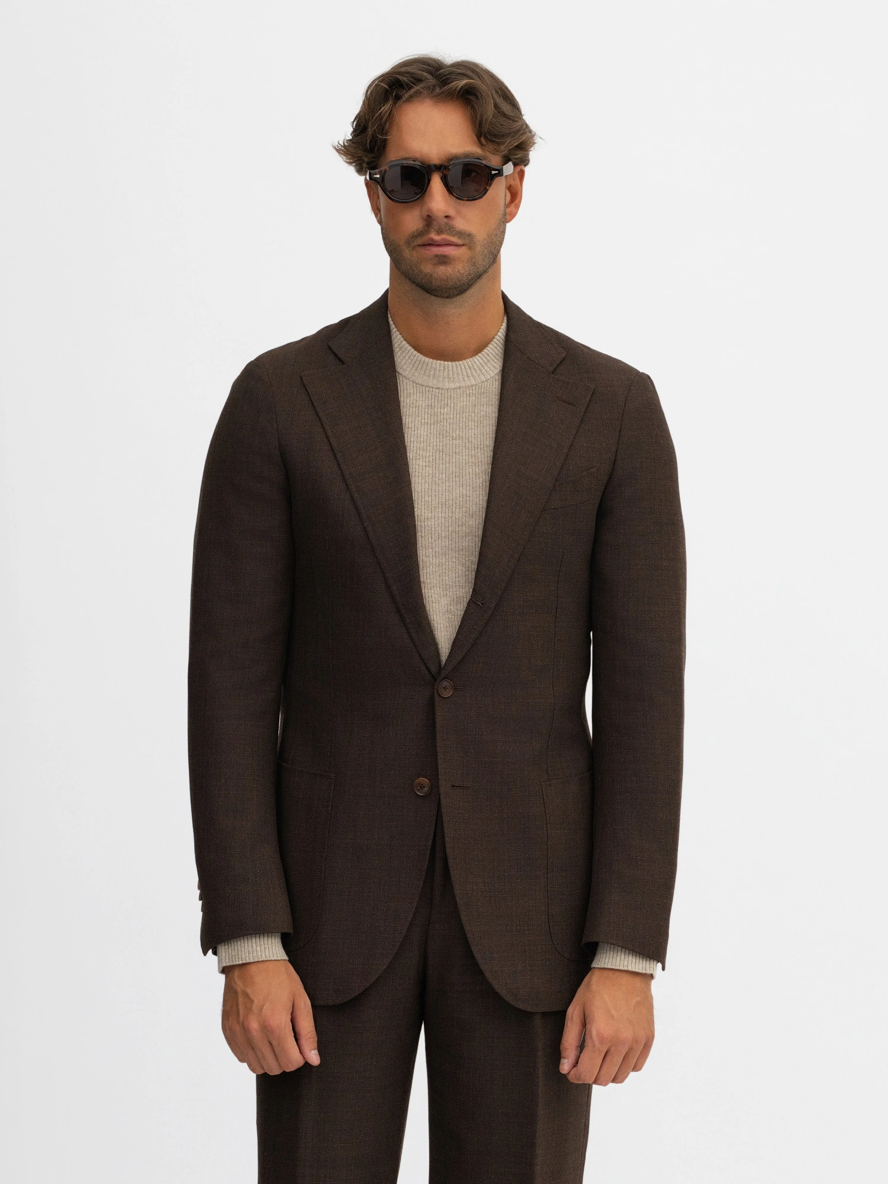 Brown Fresco Suit