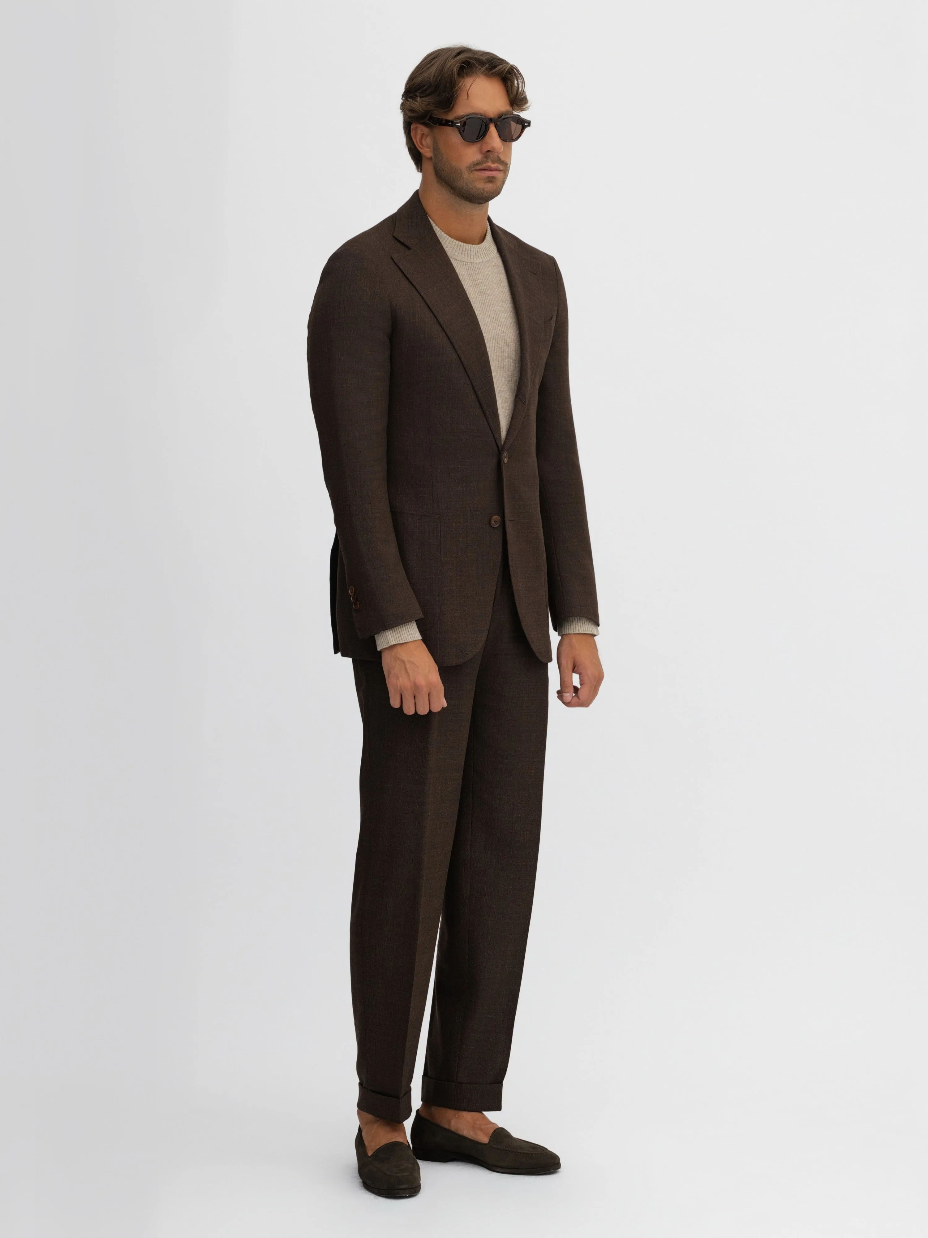 Brown Fresco Suit