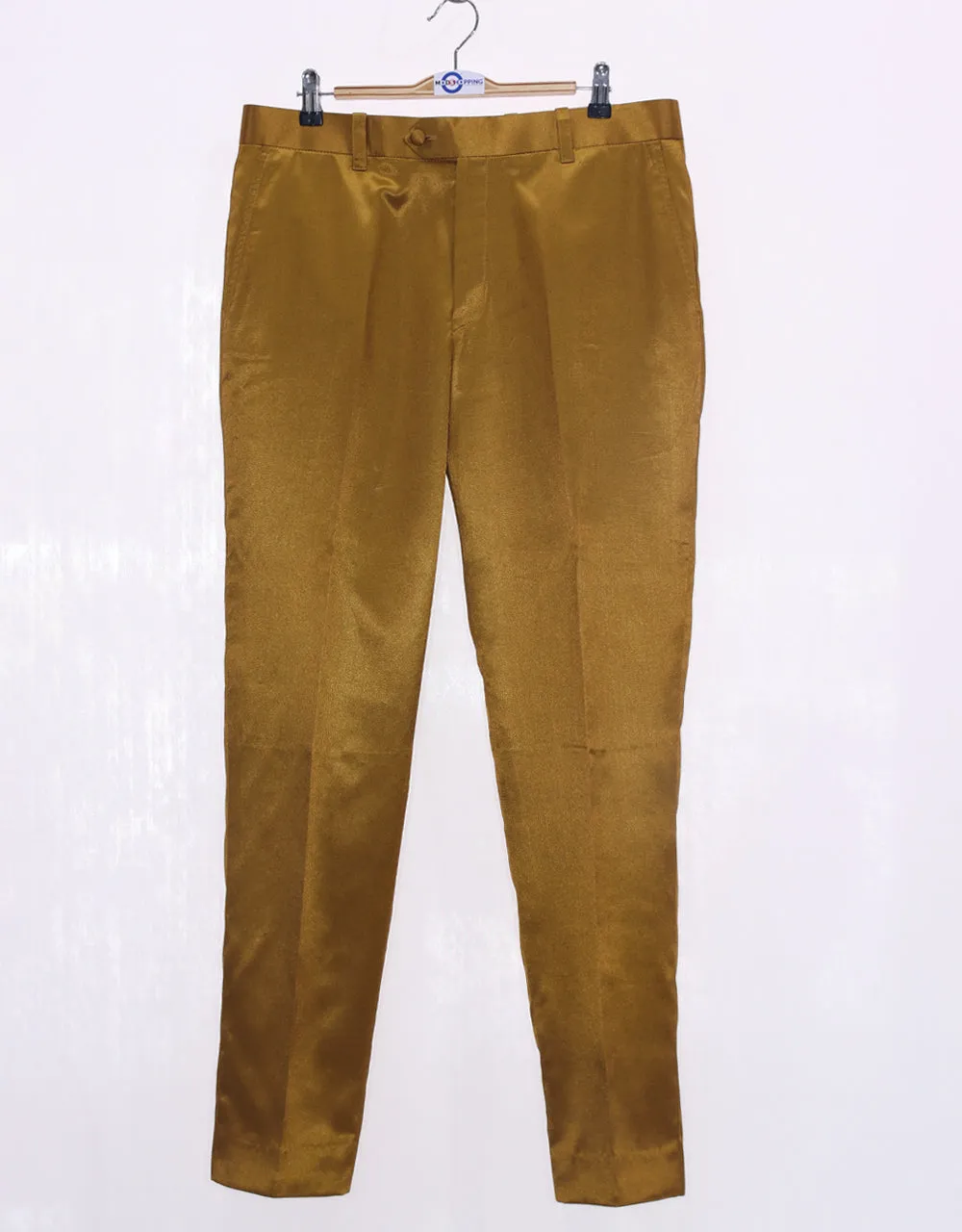 Burnt Gold And Black Two Tone Trouser