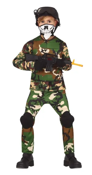 Camouflage Soldier Costume Boys