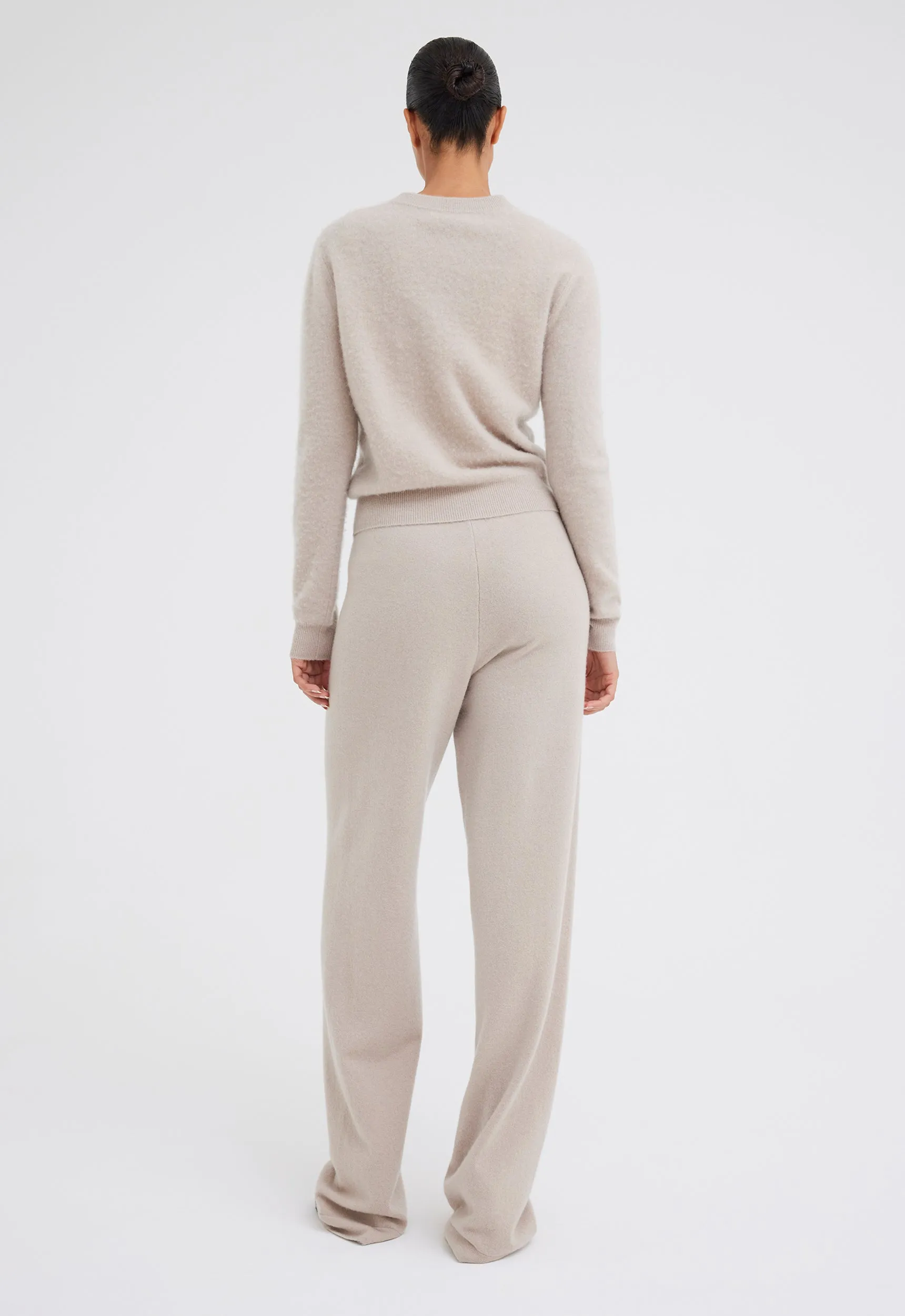 Cirrus Cashmere Sweater - Flaxen Beige