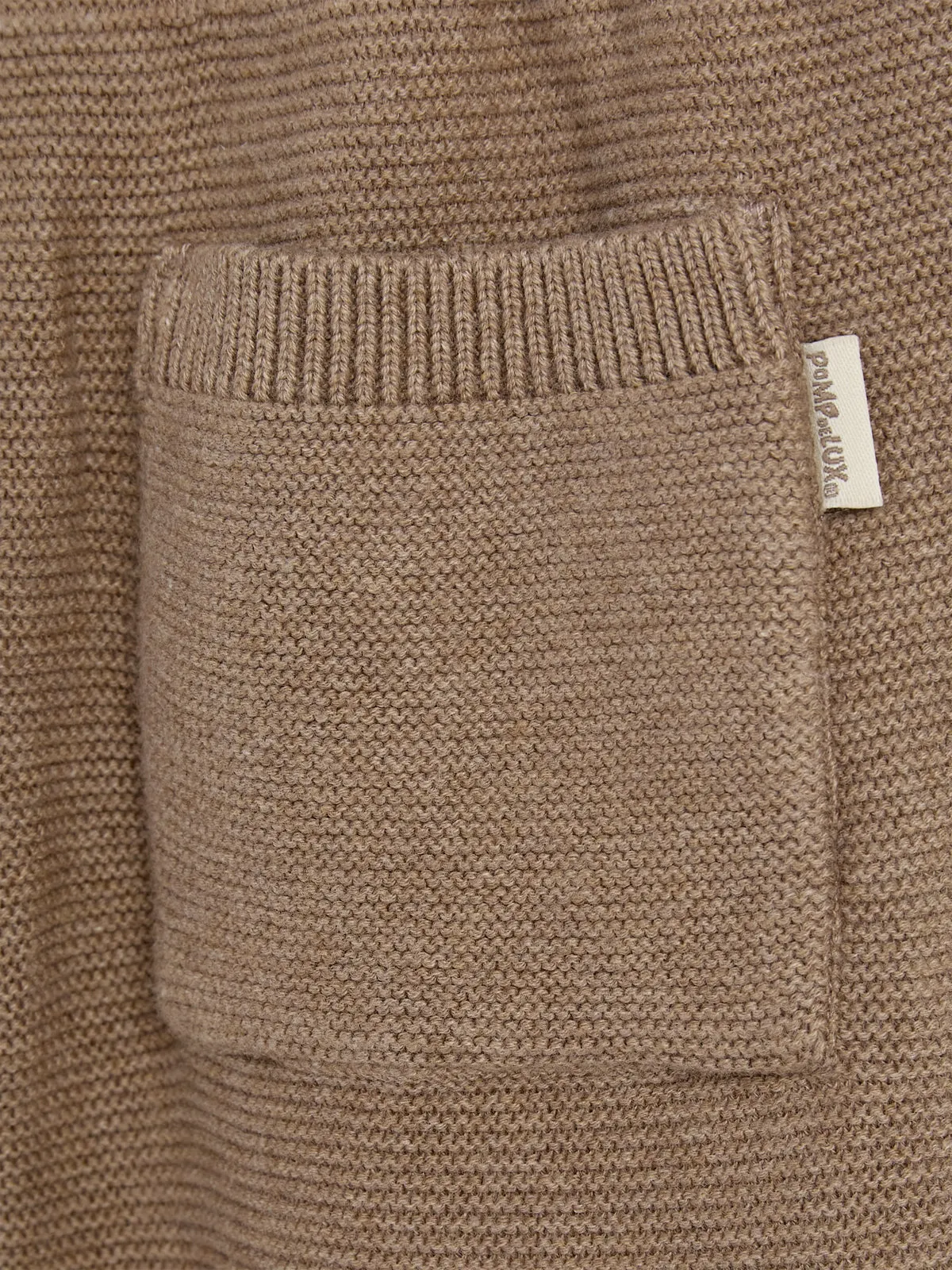 Cotton Pearl Knit Trousers - Kids - Beige Melange