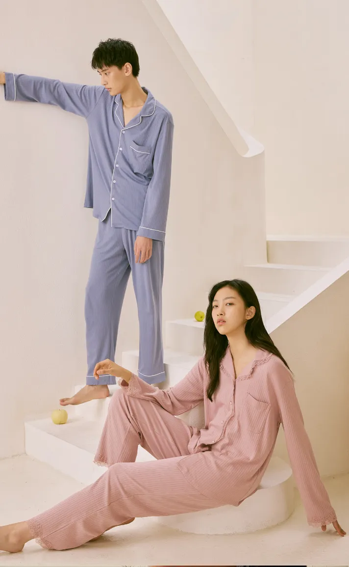 Cozy •  Premium Cotton Long Sleeve Pajamas Set