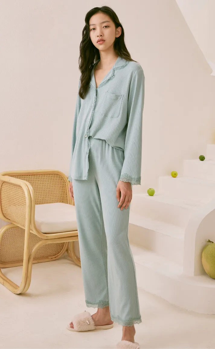 Cozy •  Premium Cotton Long Sleeve Pajamas Set