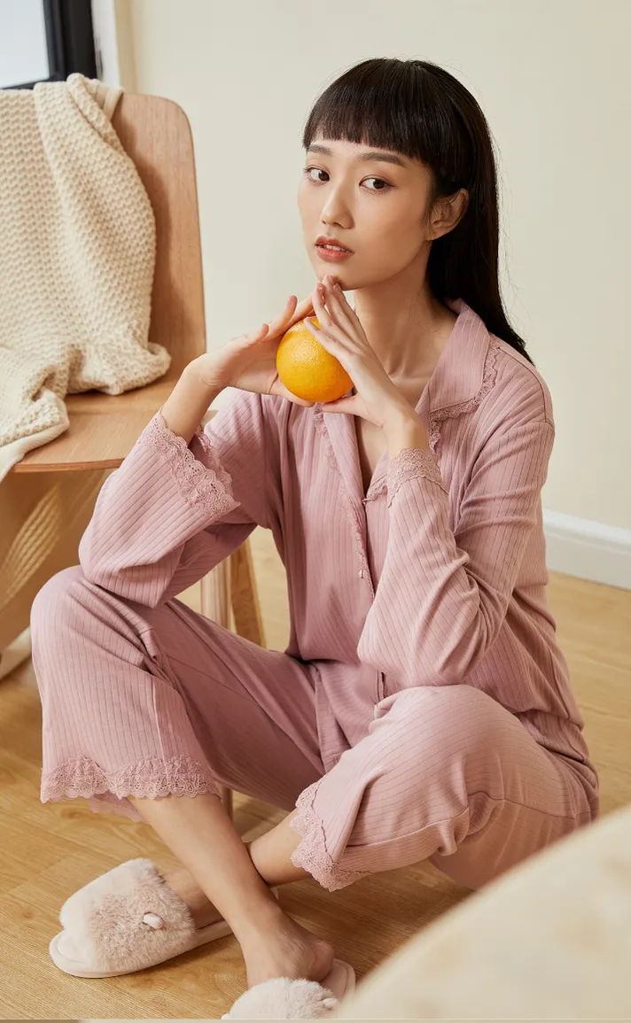 Cozy •  Premium Cotton Long Sleeve Pajamas Set