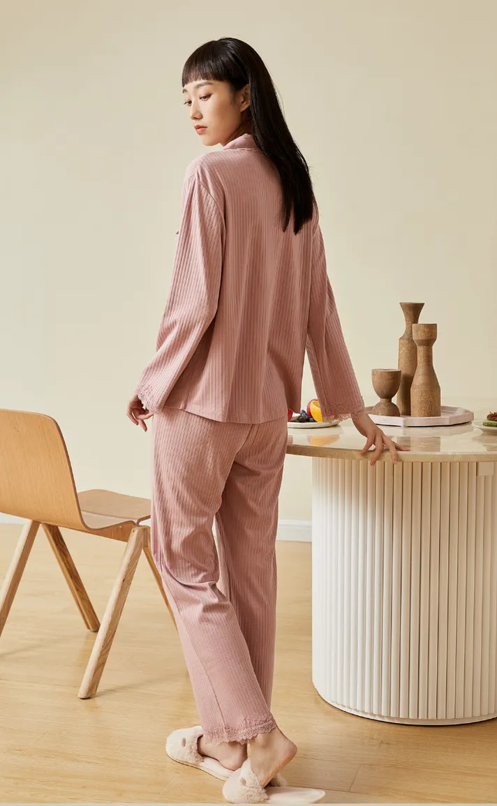 Cozy •  Premium Cotton Long Sleeve Pajamas Set