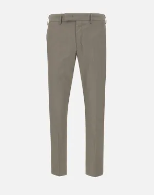 Dieci Slim Fit Grey Trousers