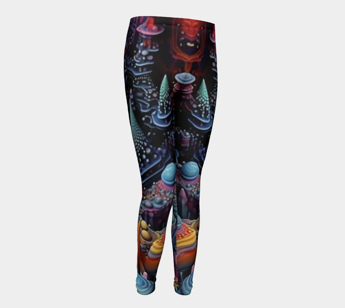 DIMENSIONAL YOUTH LEGGINGS | ACIDMATH AI