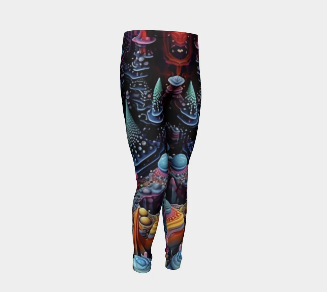 DIMENSIONAL YOUTH LEGGINGS | ACIDMATH AI