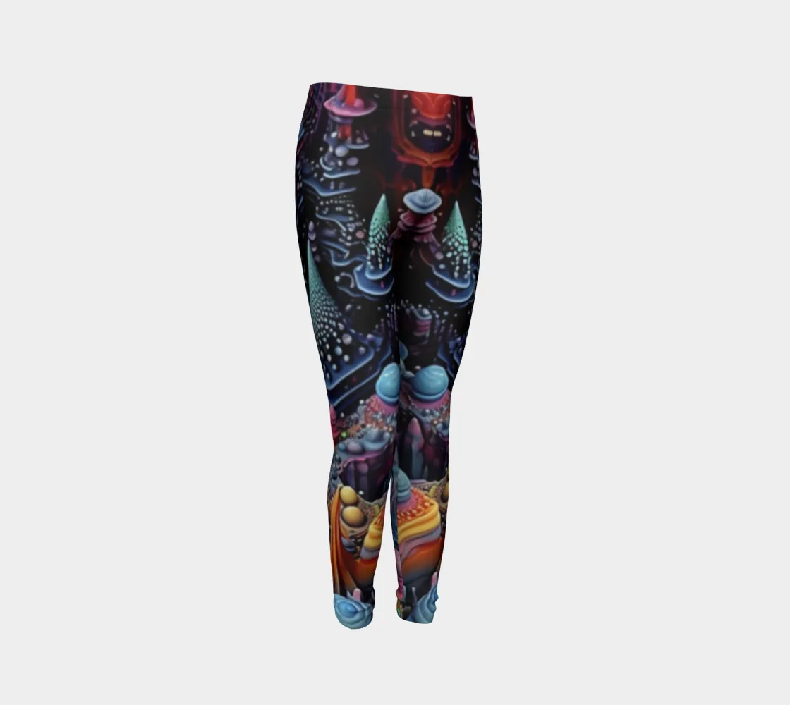 DIMENSIONAL YOUTH LEGGINGS | ACIDMATH AI