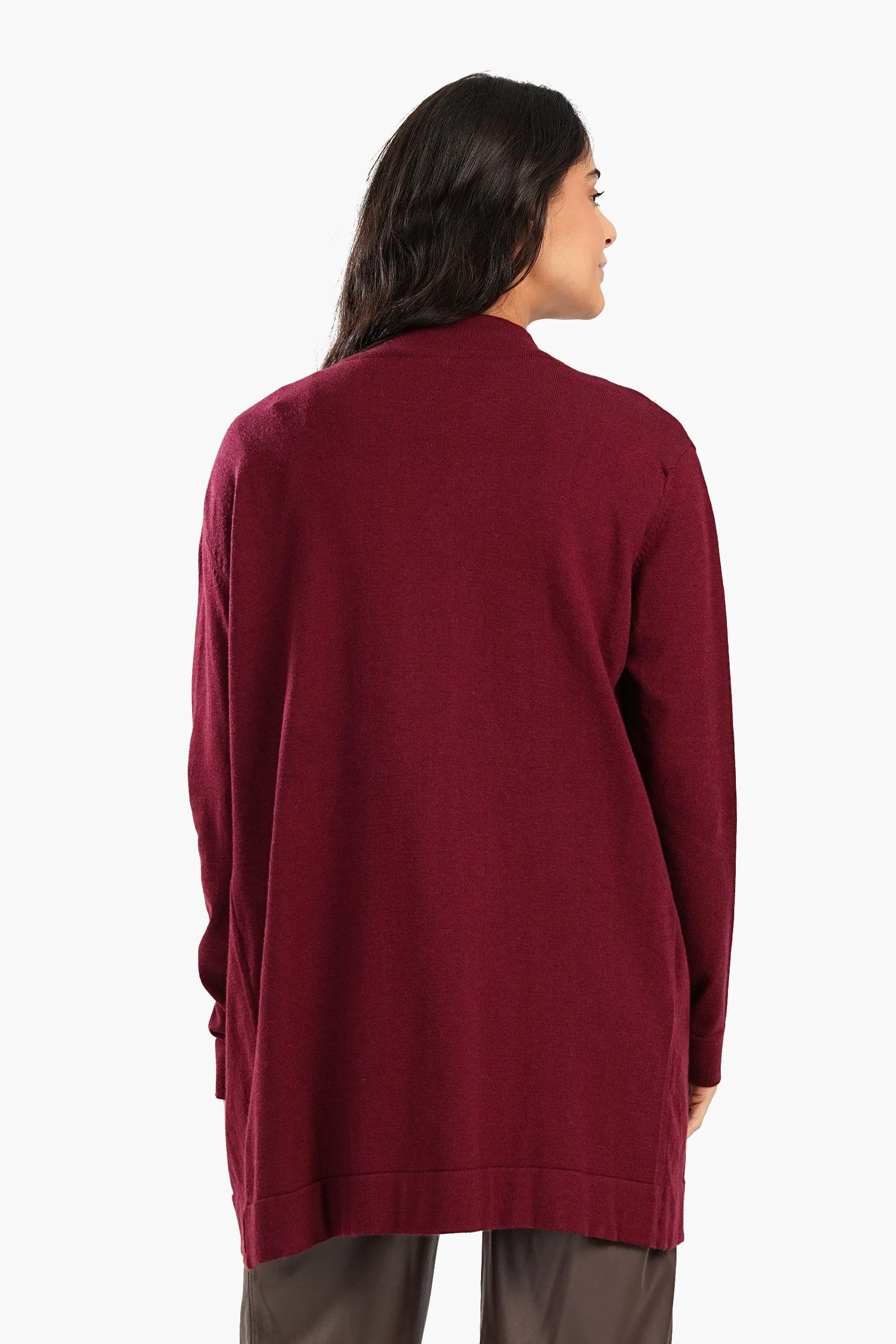 Drop Shoulder Trico Cardigan