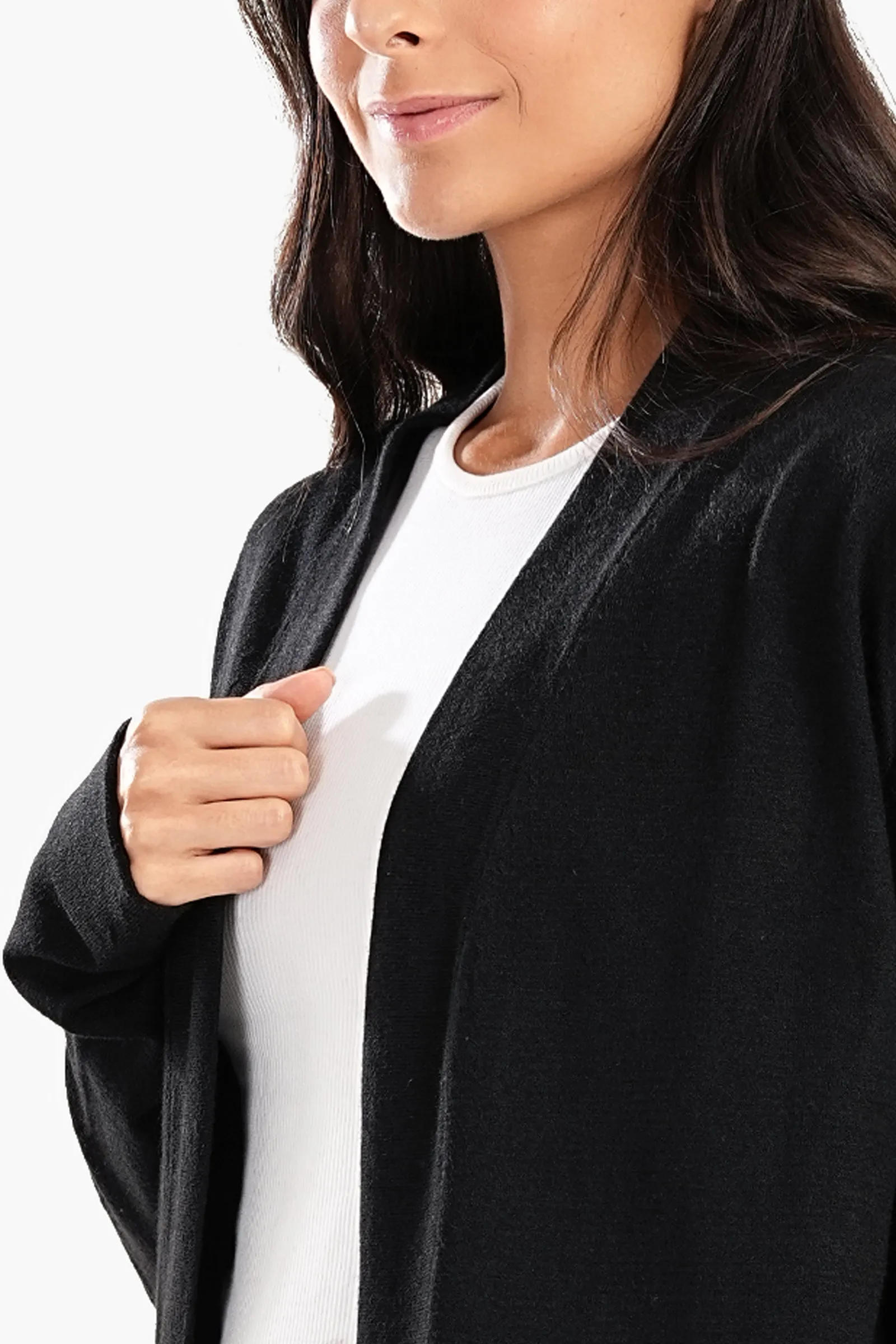 Drop Shoulder Trico Cardigan