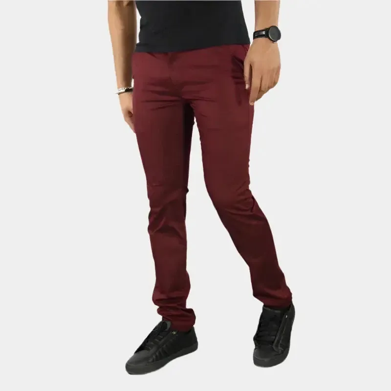 Essential Slim Fit Straight Trousers - Cross & Crown