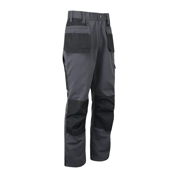 Excel 2 Tone Work Trouser Grey - Tuff Stuff