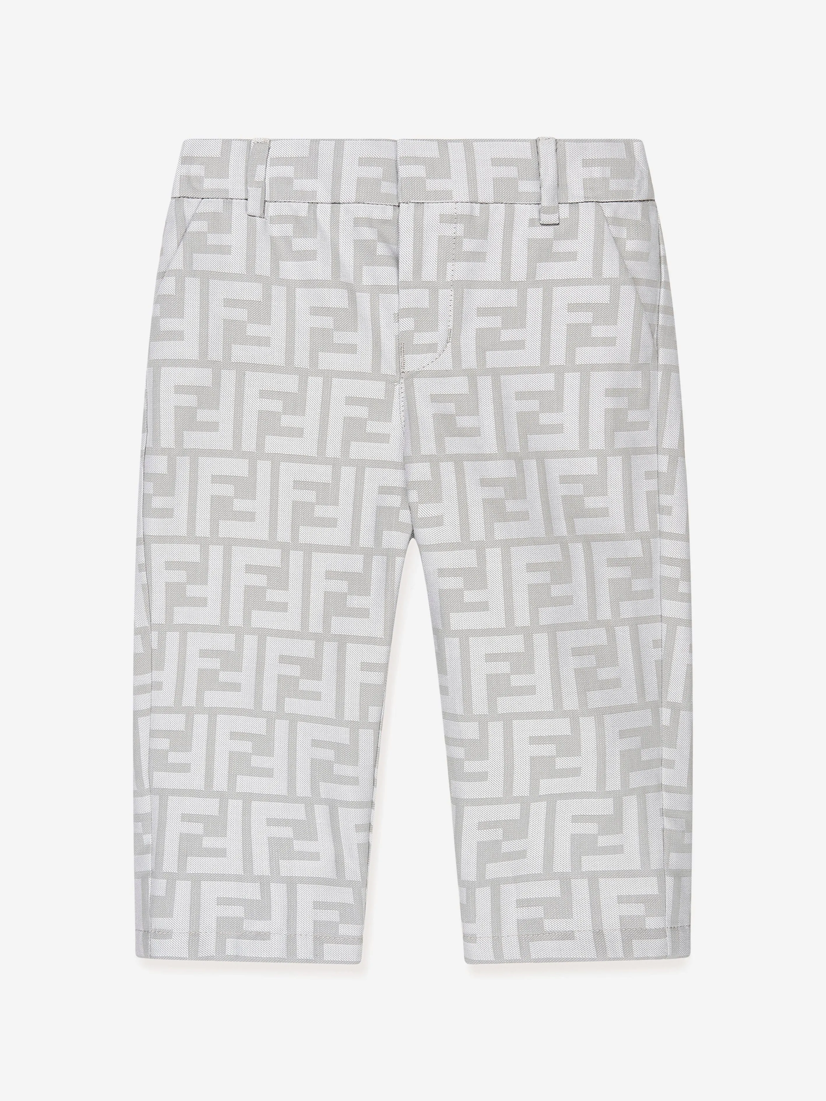 Fendi Baby Boys FF Logo Trousers in Grey