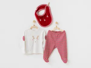 Festive Reindeer Baby Outfit Set