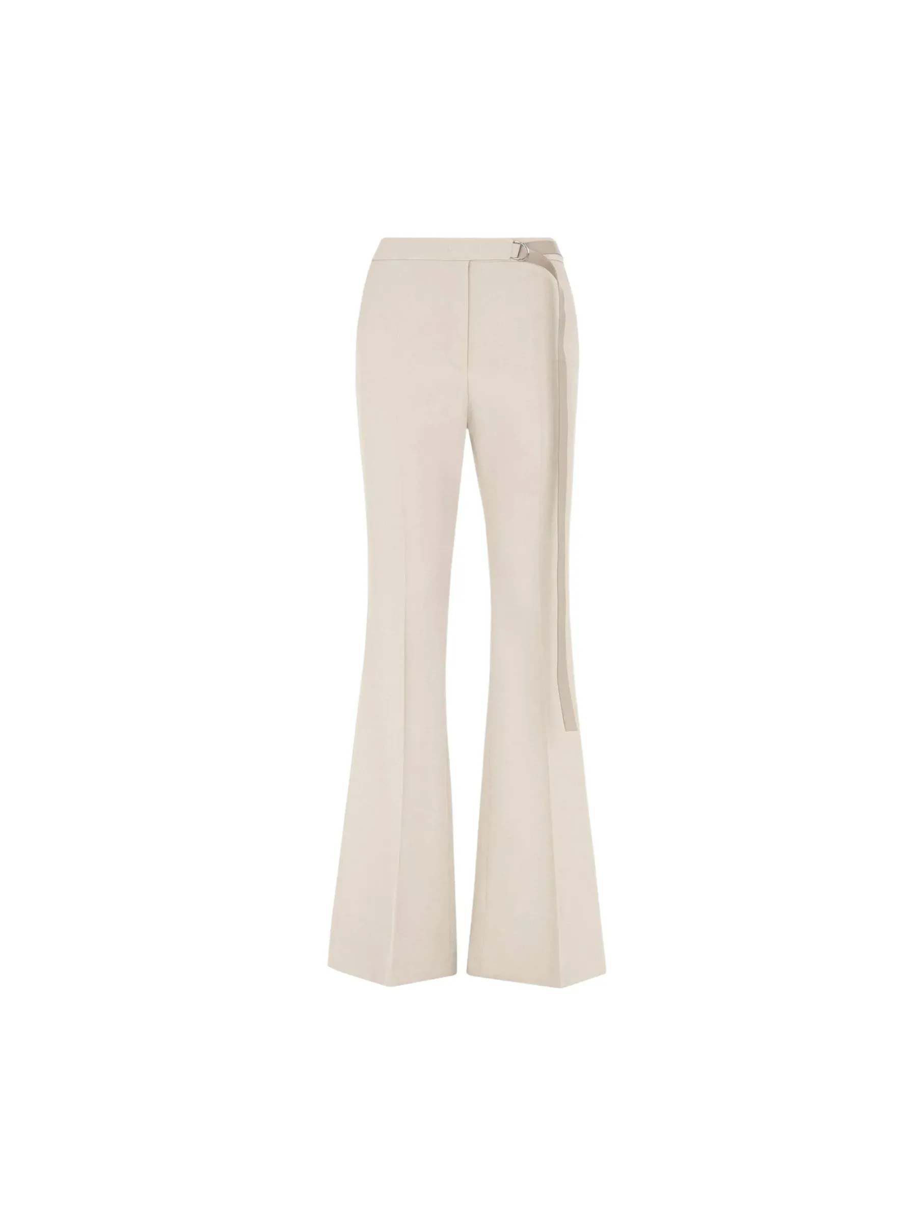 Flared Gabardine Trousers