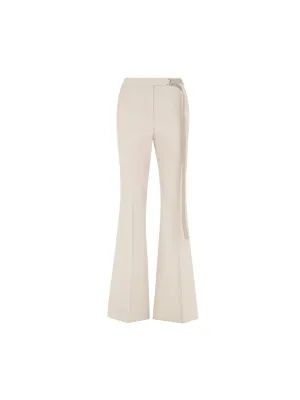 Flared Gabardine Trousers