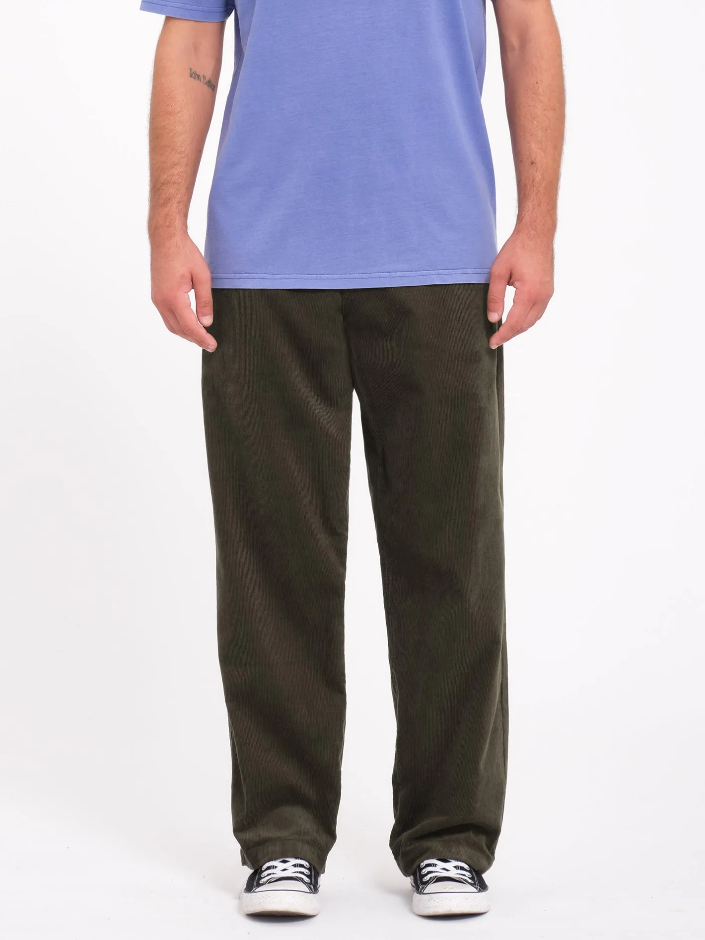 Frickin Loose Tapered Corduroy Trousers - Wren