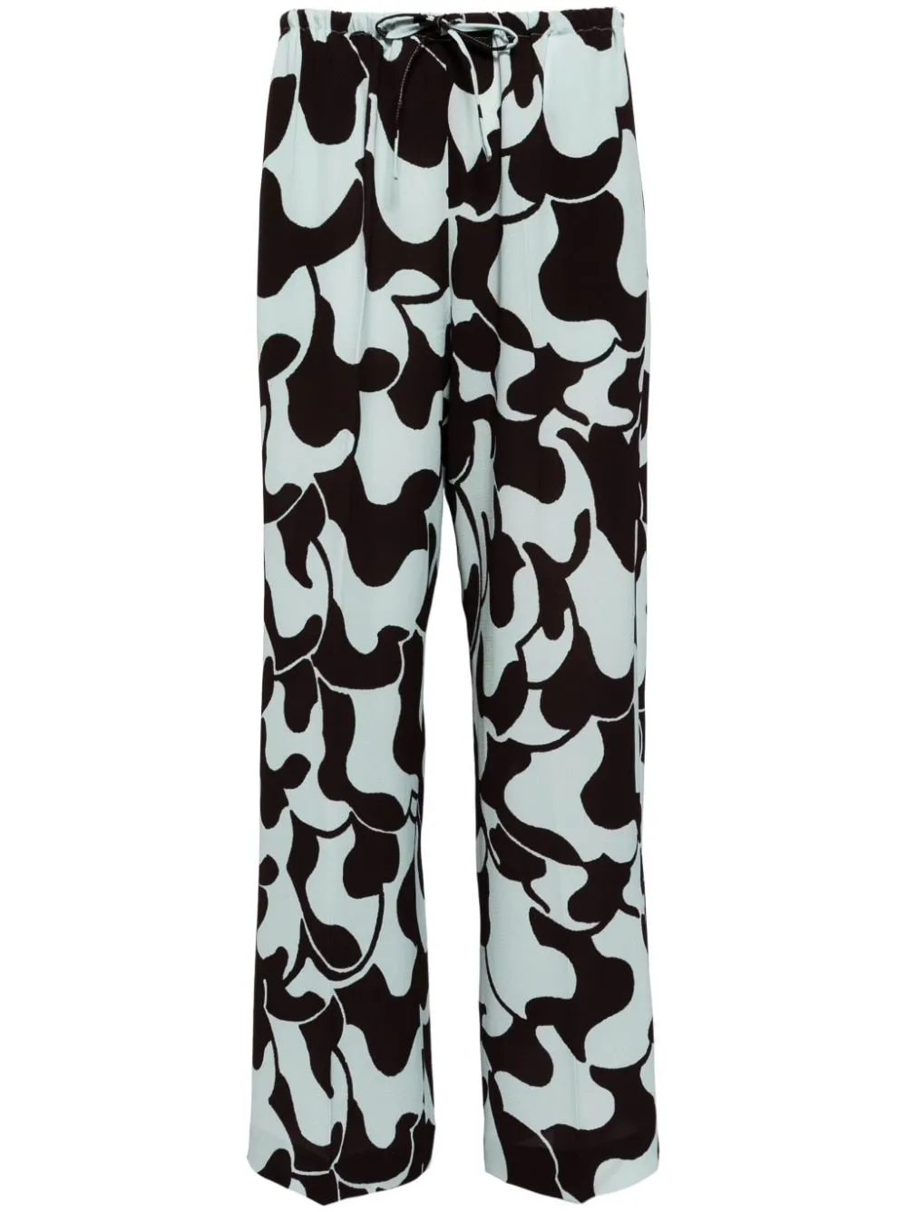 Geometric print trousers