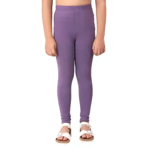 Girls Dark Voilet Regular Legging