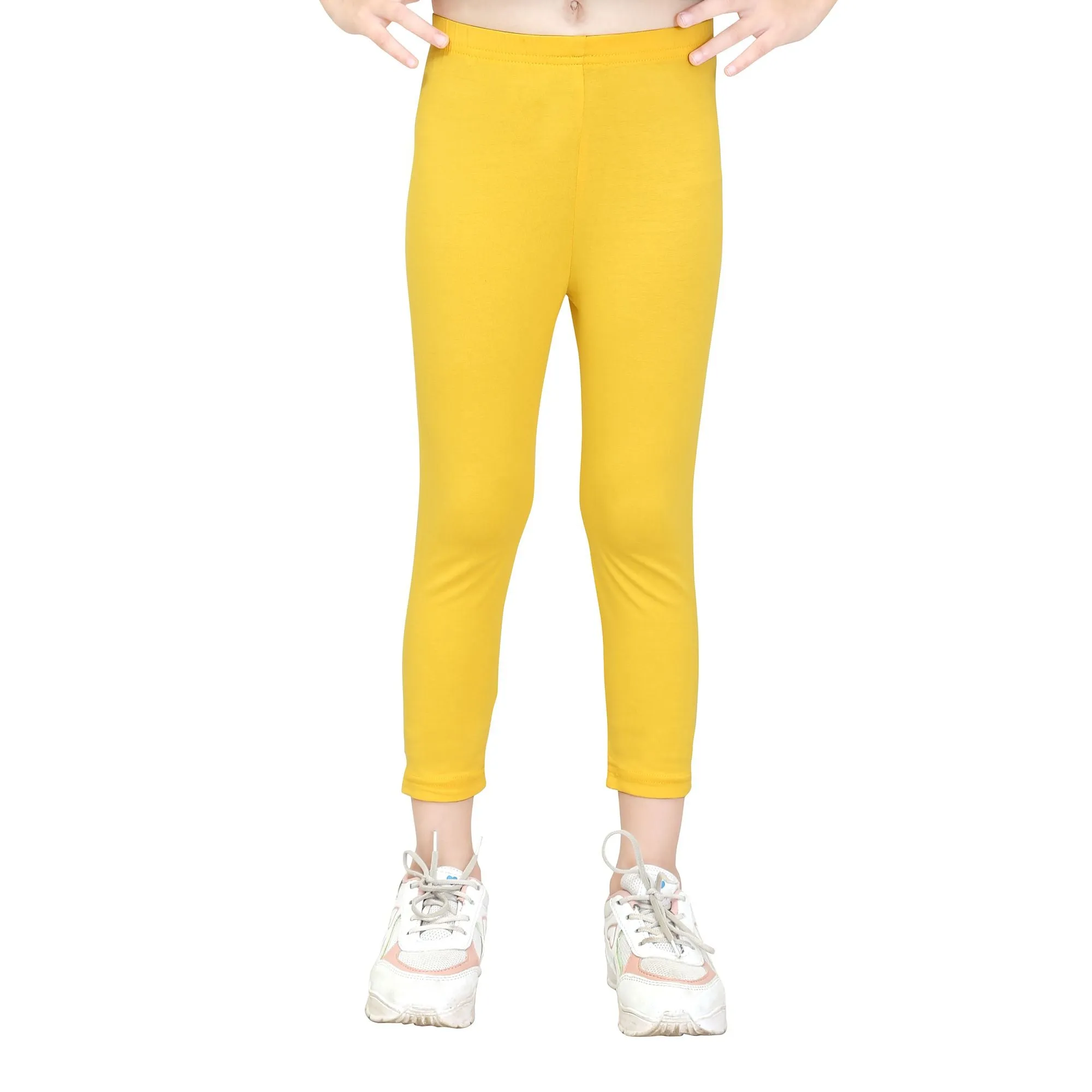 Girls Gold Ankle Length Legging