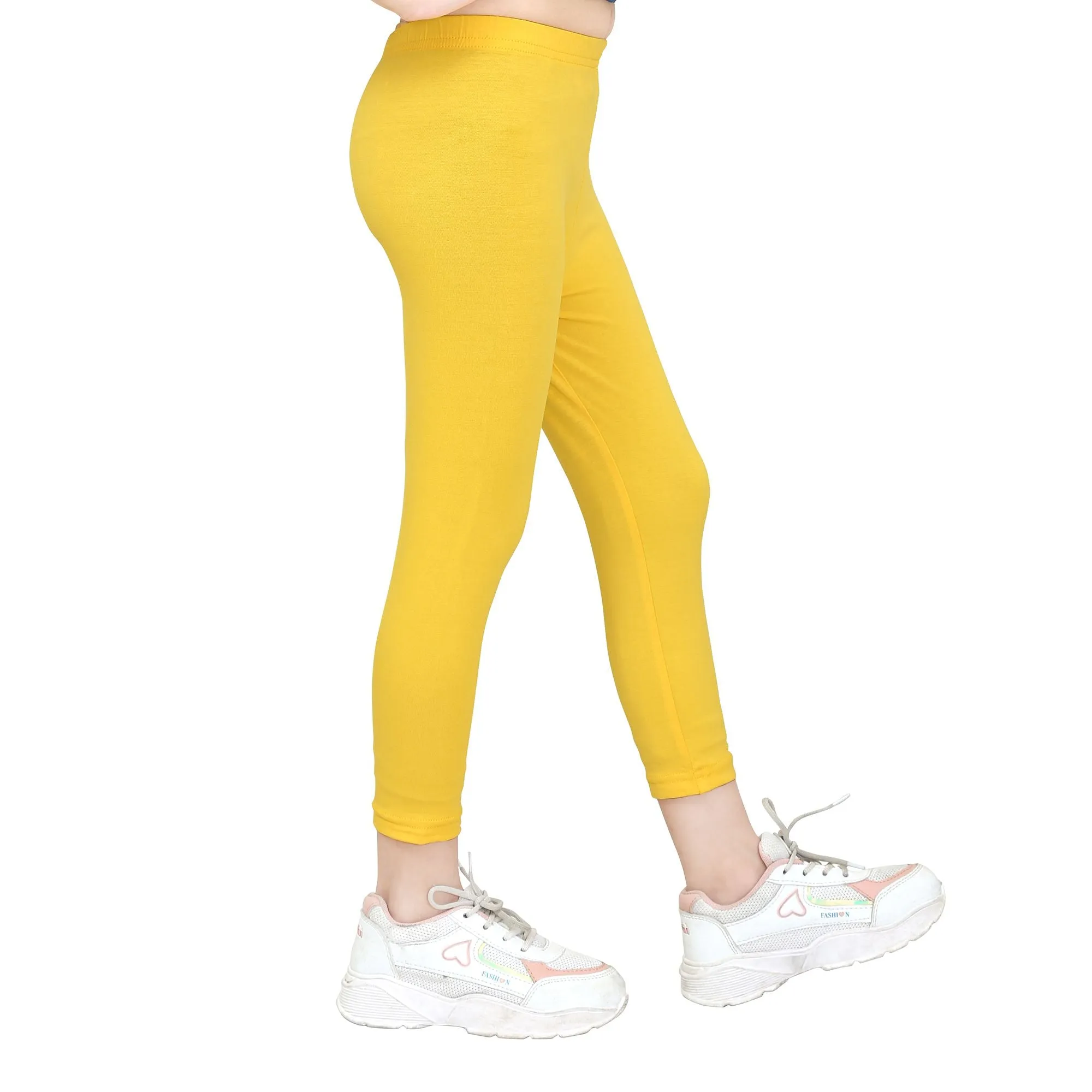 Girls Gold Ankle Length Legging