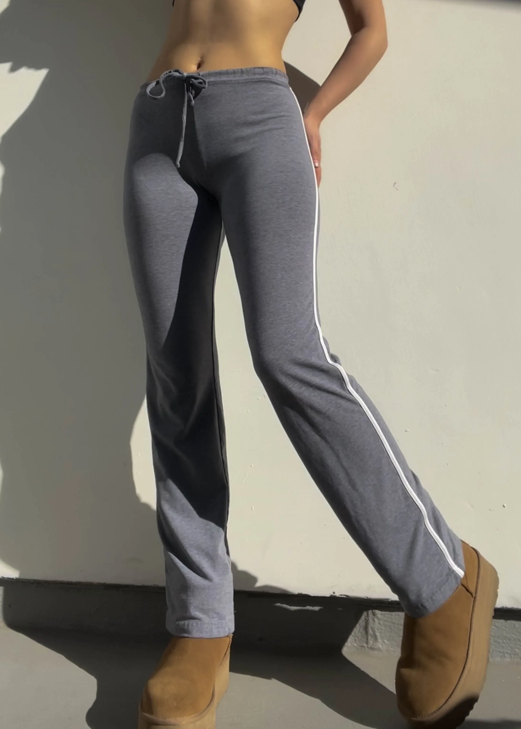 Gray & White Athletic Pants (S)